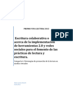 Escritura Colaborativa o Acerca de La Implementación de Herramientas