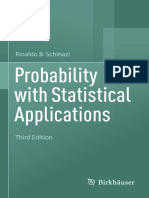 Schinazi, R. Statistics With Probability Applications