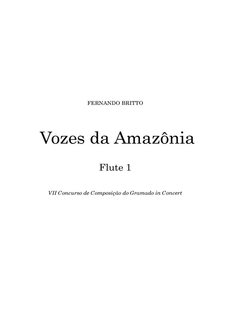 3 Vozes Da Amazônia Flute 1 PDF