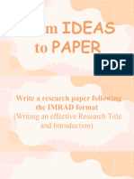 Research Title and Introduction