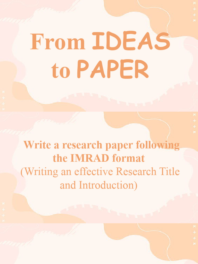 Crafting Research Titles and Introductions | PDF | Academic Publishing ...