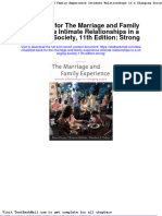 Download Full Test Bank For The Marriage And Family Experience Intimate Relationships In A Changing Society 11Th Edition Strong pdf docx full chapter chapter