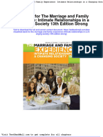Download Full Test Bank For The Marriage And Family Experience Intimate Relationships In A Changing Society 13Th Edition Strong pdf docx full chapter chapter