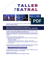 Información Taller Teatral 3