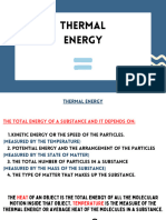 Thermal Energy Transfer