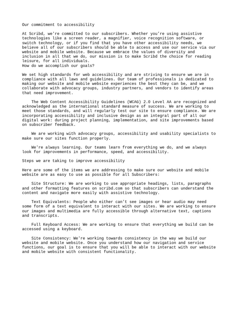 Document Pdf Accessibility Websites