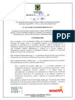 Decreto 477 de 2023. POLÍTICA PÚBLICA DE PARTICIPACIÓN INCIDENTE PDF