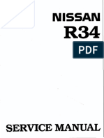 Nissan Skyline R34 Workshop Manual English