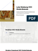 Latar Belakang VOC Hindia Belanda