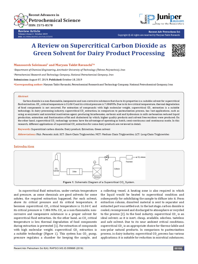 Rapsci MS Id 555695 | PDF | Carbon Dioxide | Supercritical Fluid