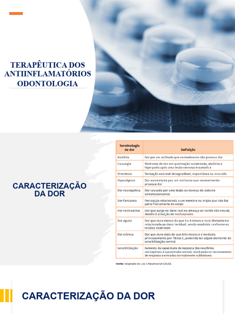 Terapeutica Dos Antiinflamatorios | PDF | Odontologia | Dor