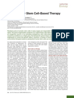 Prospects For Stem Cell-Based Therapy: Essay