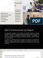 Modelos de Intervención Psicológica