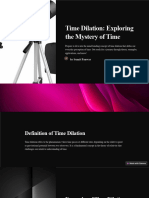 Time Dilation Exploring The Mystery of Time