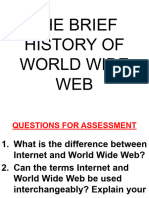 History of World Wide Web