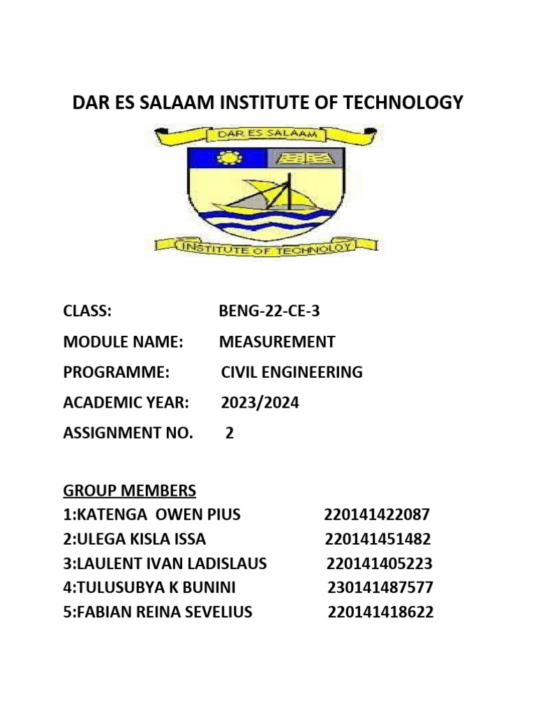 Civil Engineering Measurement Assignment | PDF | Concrete | Length