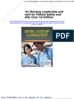 Full Test Bank For Nursing Leadership and Management For Patient Safety and Quality Care 1St Edition PDF Docx Full Chapter Chapter