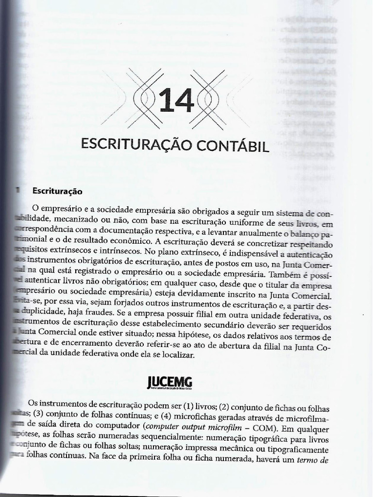 Escrituração Contábil | PDF