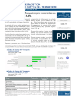 Boletín Índice de Costos Del Transporte (Ict) Septiembre de 2021