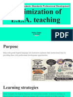 EAD 523 - Professional Development Optimization of E.L.a. Teaching