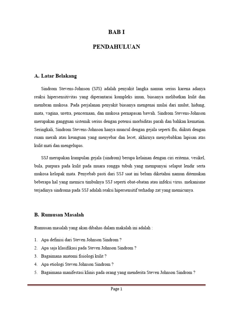 Steven Johnson Syndrome Pdf