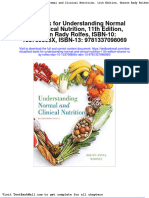 Test Bank For Understanding Normal and Clinical Nutrition, 11th Edition, Sharon Rady Rolfes, ISBN-10: 133709806X, ISBN-13: 9781337098069