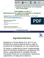 GRUPO BIMBO S.A de C.V Optimización en La Cadena de Suministro y Entrega de Productos Con GPS