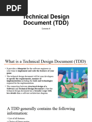 LESSON 6_Technical Design Document TDD