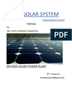 GOPAL SONEKAR 3 KW Solar Power Plant