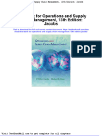 Full Test Bank For Operations and Supply Chain Management 13Th Edition Jacobs PDF Docx Full Chapter Chapter