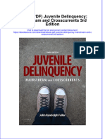 Full Download Ebook PDF Juvenile Delinquency Mainstream and Crosscurrents 3Rd Edition Ebook PDF Docx Kindle Full Chapter