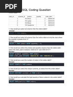 SQL Coding Question - Completed - Final