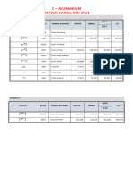 Daftar Harga Profil