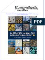 Full Download Ebook PDF Laboratory Manual For Introductory Geology Third Edition Third Edition Ebook PDF Docx Kindle Full Chapter