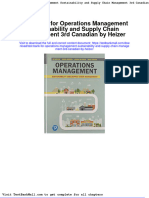 Full Test Bank For Operations Management Sustainability and Supply Chain Management 3Rd Canadian by Heizer PDF Docx Full Chapter Chapter