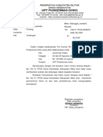 Upt Puskesmas Doko - Permohonan Dukungan Pra Survey TPCB