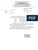 Upt Puskesmas Doko - Permohonan Dukungan Pra Survey