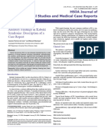 Auditory Findings in Kabuki Syndrome Description of A Case Report