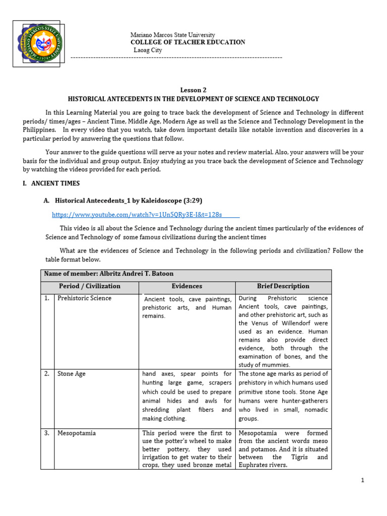 ACTIVITY 3 - Group 6 - Final 3 | PDF | Mesopotamia | Science