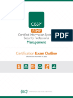 CISSP ISSMP Exam Outline November 2022 English