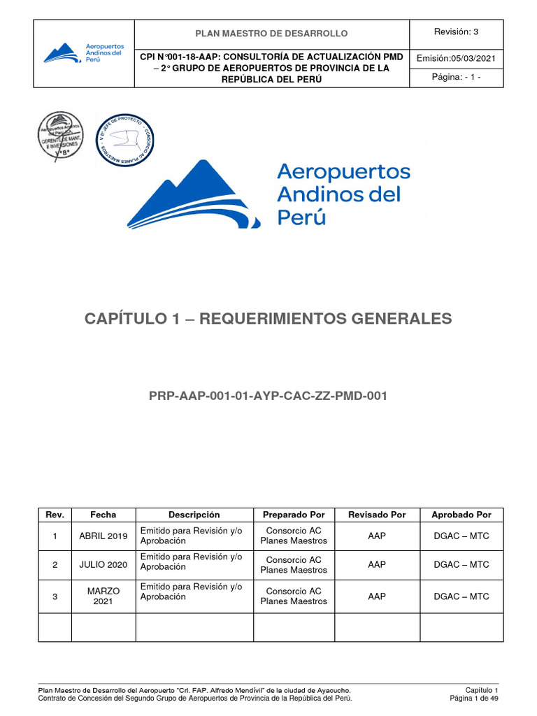 PRP-AAP-001-01-AYP-CAC-ZZ-PMD-001-r3 | PDF | Aeropuerto | Control de ...