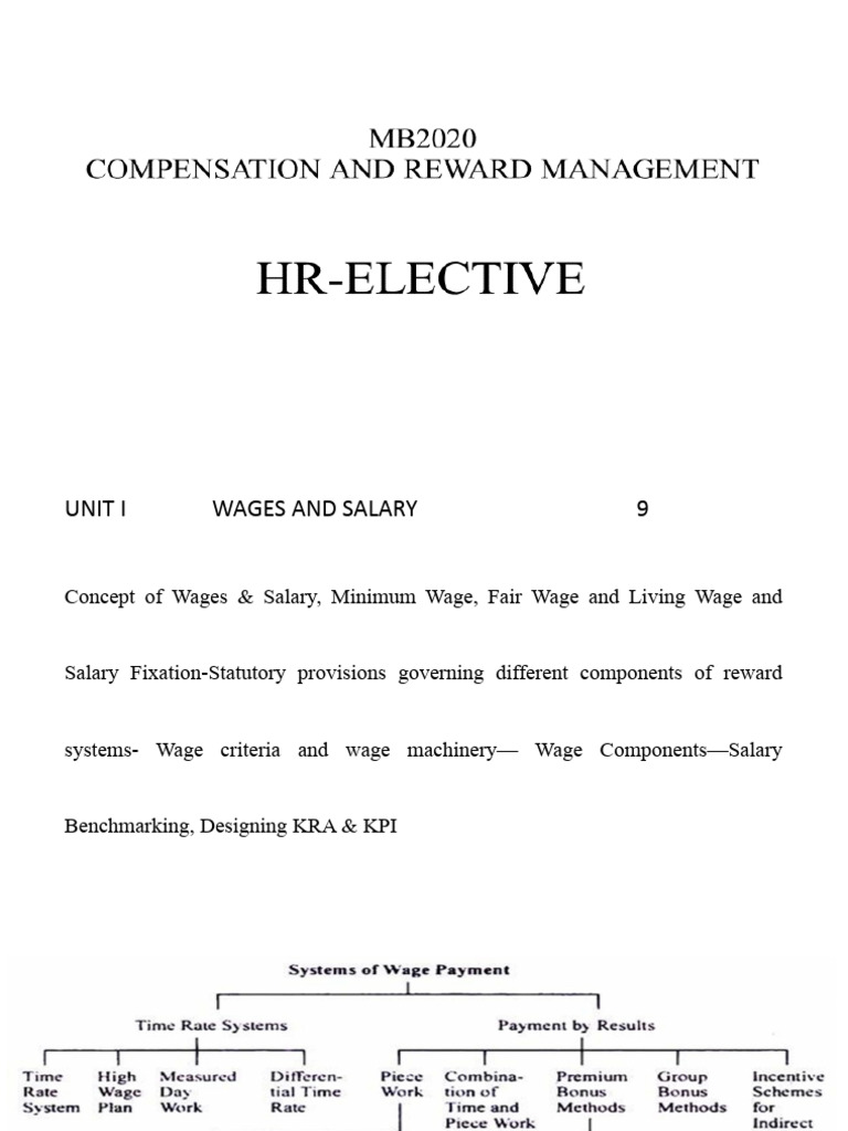 Understanding Wages and Salary Components | PDF