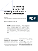 Interactive Training Simulator For Aerial Working Platform in A Virtual Environment