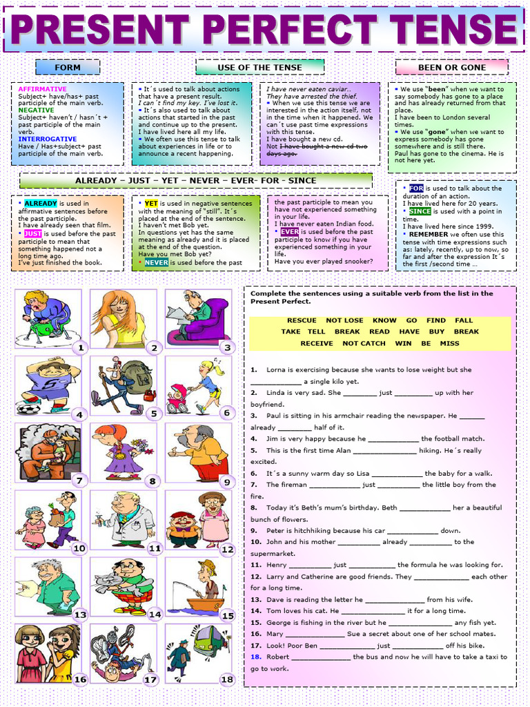 Form Use of The Tense Been or Gone | PDF | Verb | Grammatical Tense