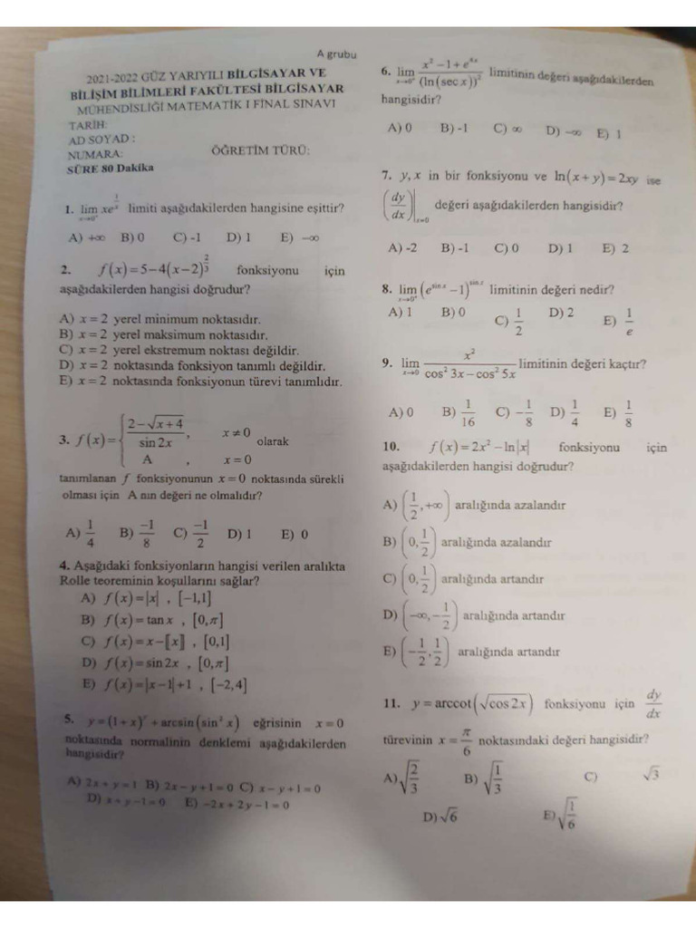 Mat (1) Final 2022-1 | PDF