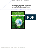 Full Test Bank For Organizational Behavior 12 Edition John R Schermerhorn PDF Docx Full Chapter Chapter