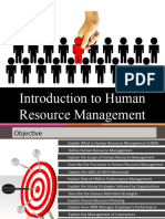 Introduction To Human Resource Management