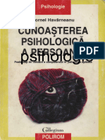 Cunoasterea psihologica a persoanei - Cornel Havarneanu