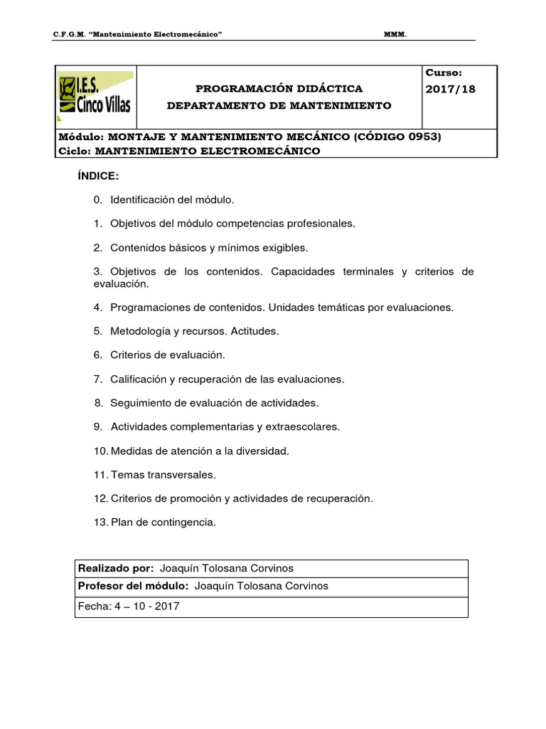 Montaje Y Mantenimiento Mecanico Pdf Rodamiento Mecánico Evaluación