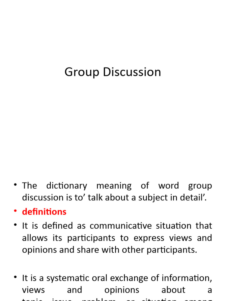 Mastering Group Discussions | PDF | Self-Improvement